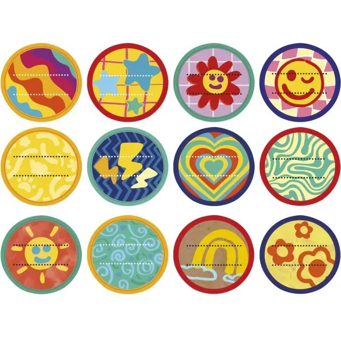 Play-Doh Pack de 12 pots L'Imagination en fête, pâte à modeler 28 g avec autocollants, loisirs créatifs pour enfants dès 2 ans, cadeau