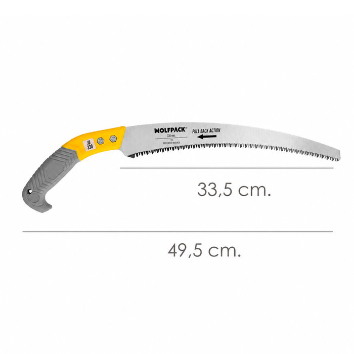 WOLFPACK LINEA PROFESIONAL Serrucho Podar Entry Curvo 330 mm