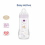 Mam Biberon Easy Active 330 ml Lilas Tétine Débit Rapide