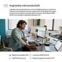 HP Écran PC 24 Pouces WUXGA HP Series 5 Pro 524pn - 100 Hz, sRGB 100%, Design sans Bords 3 Côtés, Réglage Hauteur/Pivot, Eye Ease, HP Recyclé