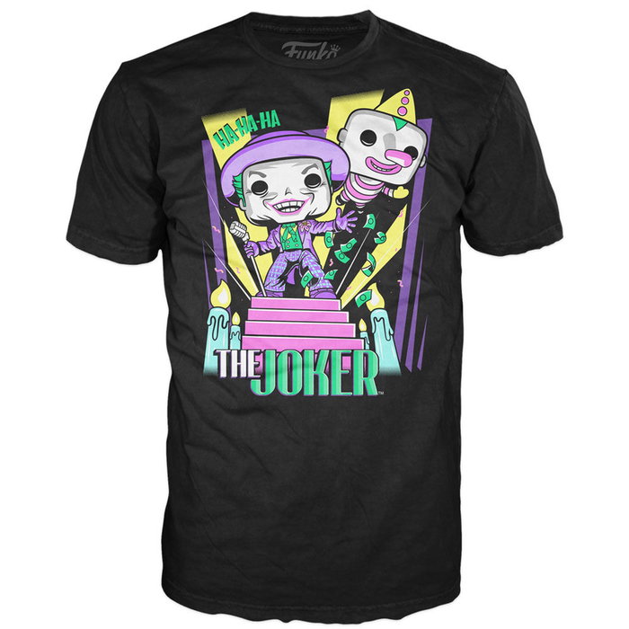 FUNKO Set figure POP & Tee DC Comics Batman The Joker FUNKO Set figure POP & Tee DC Comics Batman The Joker