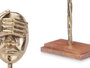 Giftdecor Figure Métal Main Œil Or avec Support Bois 16x34x10 cm (Set de 6)