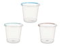 ARTE REGAL Seau en Plastique Transparent 13 L avec Poignée, Assortiment 3 Couleurs