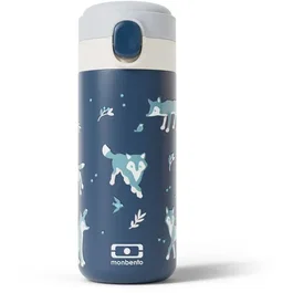 Monbento MB Pop Wolf Gourde isotherme à bec verseur Bleu Wolf