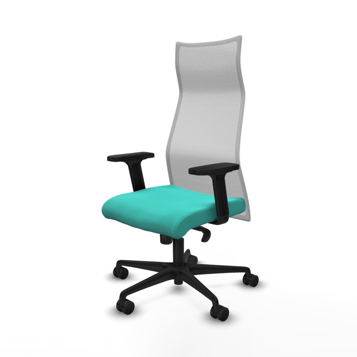 Piqueras y Crespo Chaise de Bureau Albacete Turquoise et Blanc Piqueras y Crespo Chaise de Bureau Albacete Turquoise et Blanc