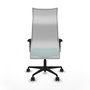 Piqueras y Crespo Chaise de Bureau Albacete Turquoise et Blanc