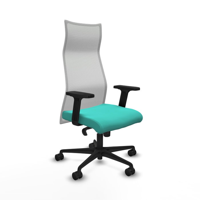 Piqueras y Crespo Chaise de Bureau Albacete Turquoise et Blanc Piqueras y Crespo Chaise de Bureau Albacete Turquoise et Blanc