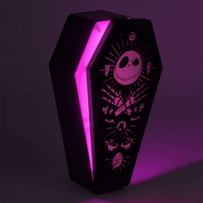 Paladone Lampe 3D L'Étrange Noël de Monsieur Jack Cercueil avec USB-C et 2 modes lumière