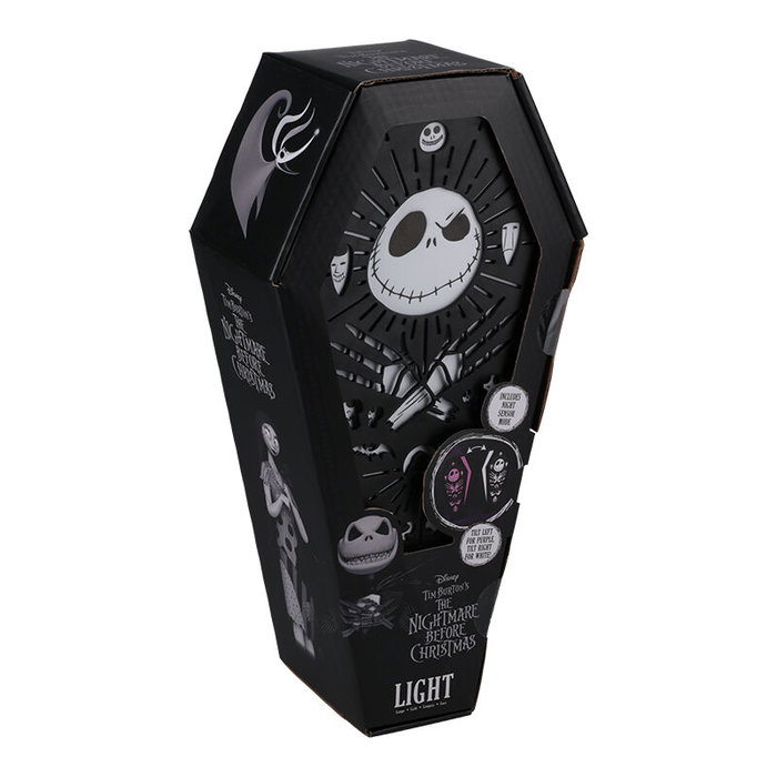 Paladone Lampe 3D L'Étrange Noël de Monsieur Jack Cercueil avec USB-C et 2 modes lumière