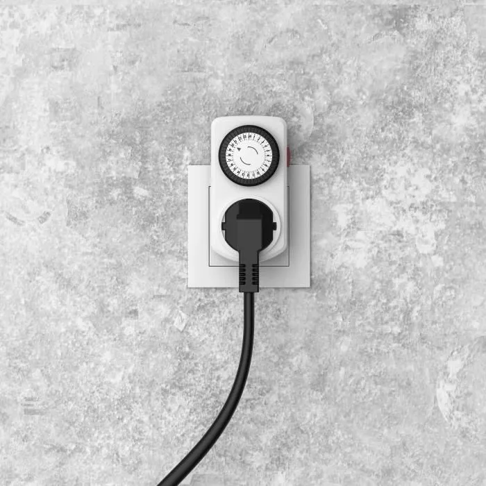 GAO Programmateurs Mécaniques Journaliers - Lot de 2 - Réf. 7301 - 48 Programmes/Jour - 3680W - Protection Enfants