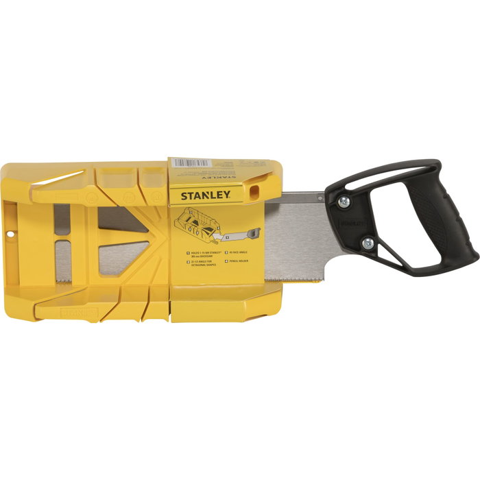 Stanley Boîte à onglets en plastique avec scie à dos intégrée 1-19-800