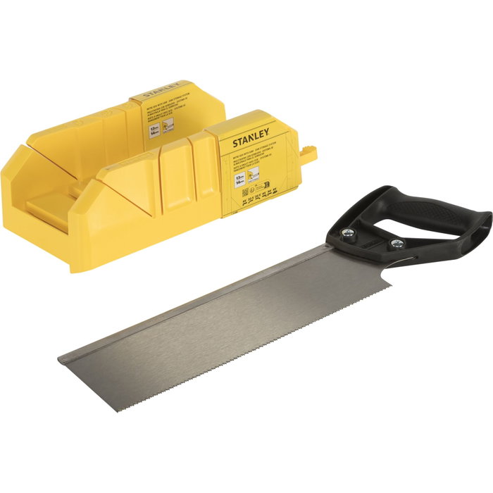 Stanley Boîte à onglets en plastique avec scie à dos intégrée 1-19-800