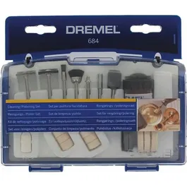 Dremel 684 - Coffret de 20 accessoires pour nettoyage et polissage d'outils multi-usages avec plateau amovible