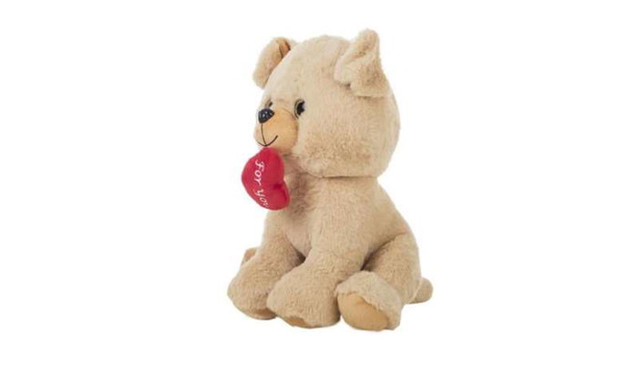 Creaciones Llopis For You 42cm - Peluche chien avec cœur - 42 cm en polyester