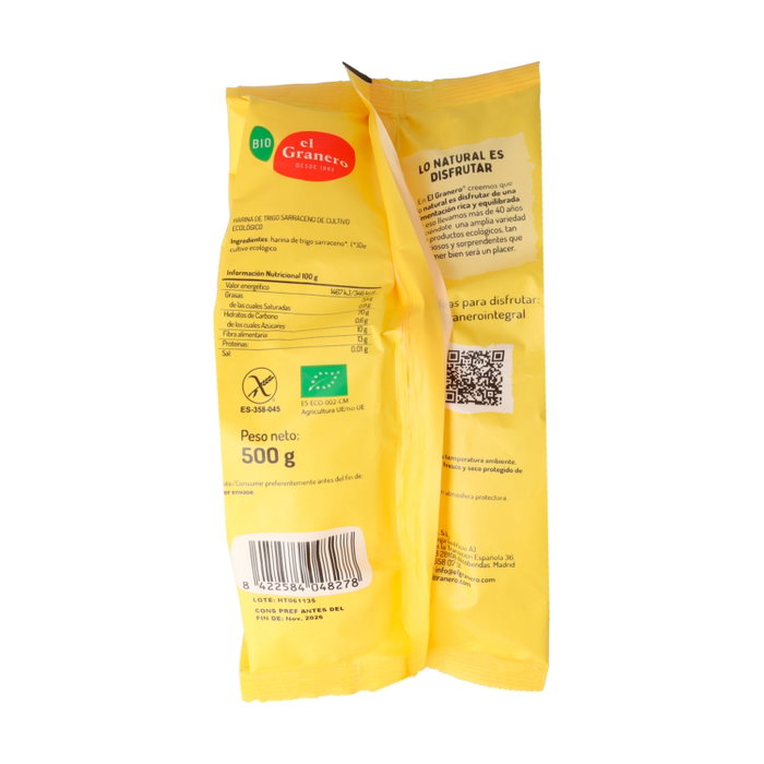El Granero Integral Farine de sarrasin bio sans gluten 500g