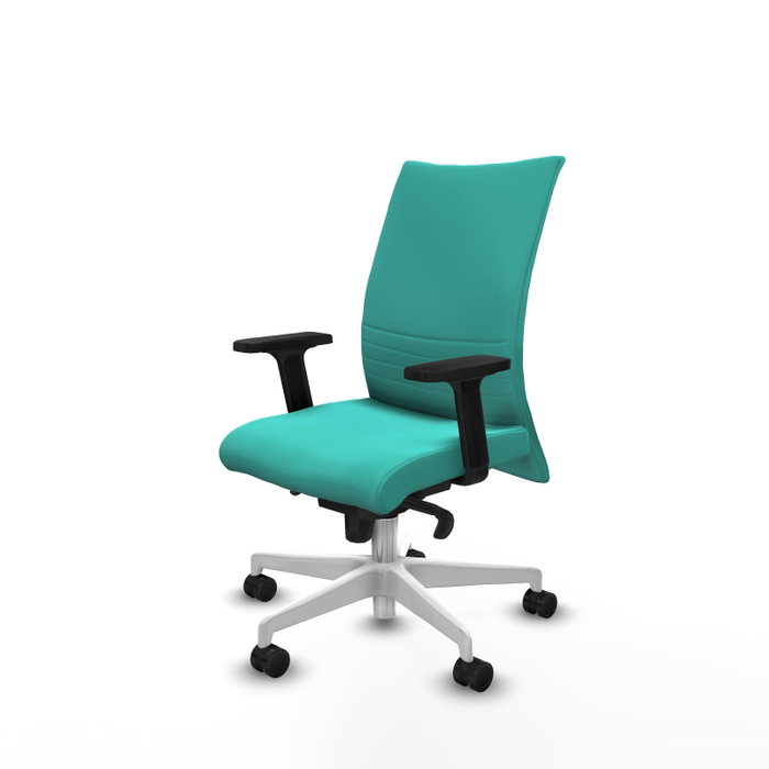 Piqueras Y Crespo Chaise Albacete Confidente Turquoise avec Mécanisme Synchro et Accoudoirs 2D