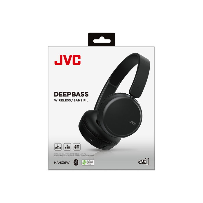 Casques Bluetooth avec Microphone JVC HA-S36W Bluetooth Sans fil Bluetooth 5.2 Noir
