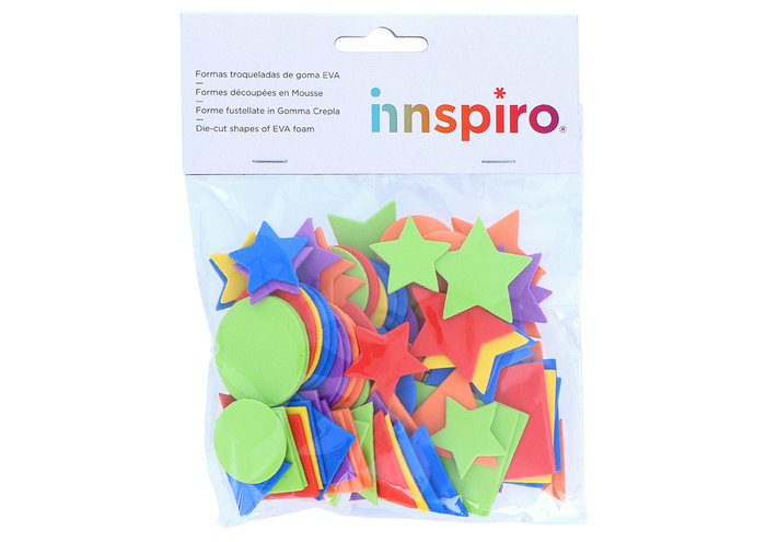 Innspiro Formes de base prédécoupées en mousse EVA 32 mm et 42 mm, 100 unités