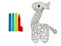 Pincello Peluche Jirafa à Colorier avec Feutre 23 cm (Set de 8)