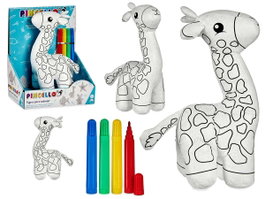 Pincello Peluche Jirafa à Colorier avec Feutre 23 cm (Set de 8)