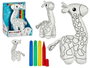Pincello Peluche Jirafa à Colorier avec Feutre 23 cm (Set de 8)