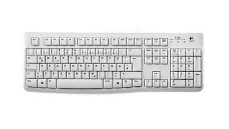Logitech Clavier USB avec pavé numérique K120, AZERTY Français, design résistant aux éclaboussures, silencieux et inclinable Logitech Clavier USB avec pavé numérique K120, AZERTY Français, design résistant aux éclaboussures, silencieux et inclinable