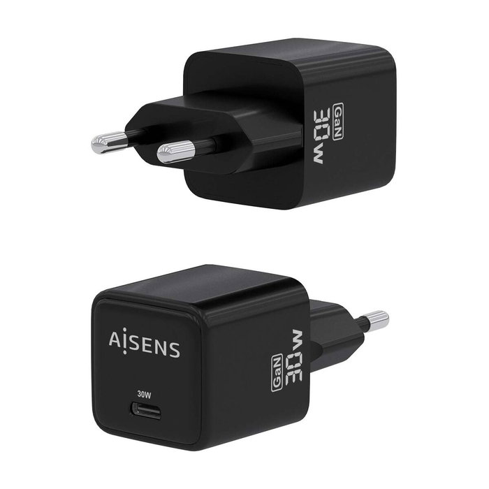 Chargeur mural Aisens ASCH-30W1P036-BK Noir Multicouleur 33 W