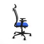 Piqueras Y Crespo Haches Chaise de bureau Sincro/Traslack Bleu et Gris