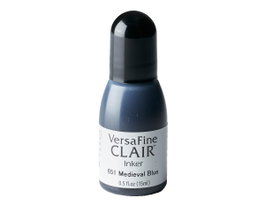 Tsukineko VERSAFINE CLAIR Recharge d'encre Bleu médiéval 15ml