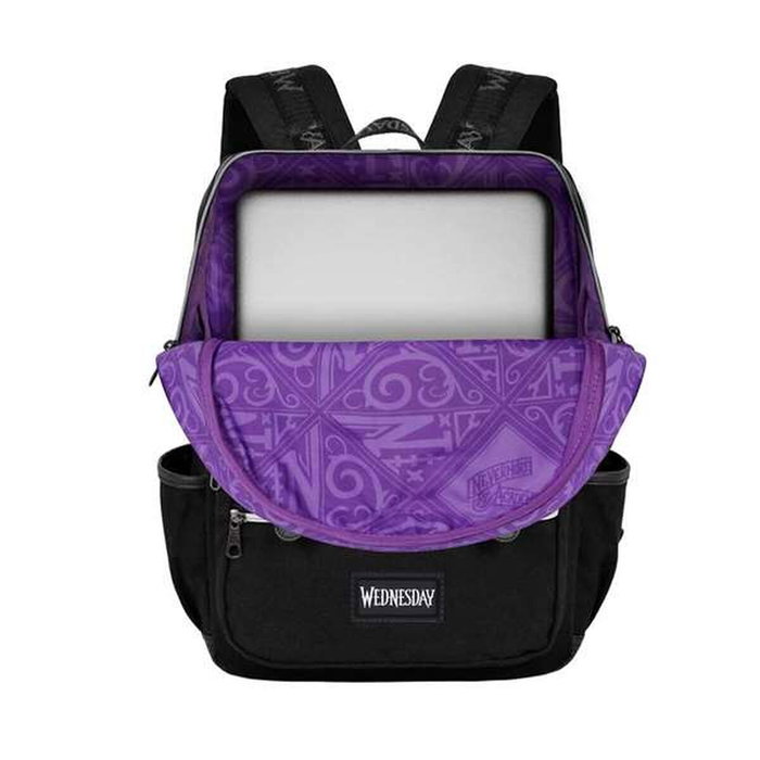 Karactermania Mochila Oxford Miércoles Uniform Noir