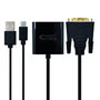 Nanocable Adaptateur Convertisseur DVI 24+1 vers VGA, 10 cm, Noir