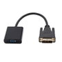 Nanocable Adaptateur Convertisseur DVI 24+1 vers VGA, 10 cm, Noir