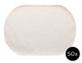 Innspiro Lot de 50 sets de table ovales en coton 46x30 cm