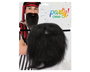 Fausse Barbe Noire Épaisse pour Pirate ou Déguisement Arabe avec Moustache - Accessoire Adulte pour Carnaval et Fêtes