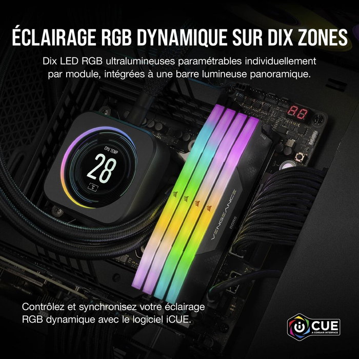 Mémoire RAM Corsair 1867488 64 GB DDR5 5200 MHz CL40 Mémoire RAM Corsair 1867488 64 GB DDR5 5200 MHz CL40
