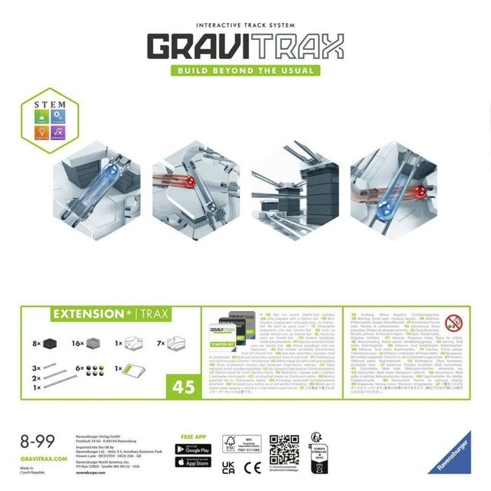 Ravensburger GraviTrax Extension Trax - Set de 44 pièces Ravensburger GraviTrax Extension Trax - Set de 44 pièces