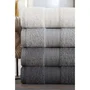 Ensemble de 4 serviettes de main en coton 100 %, 50 x 85 cm, Gris - Pour une élégance sobre et moderne dans votre salle de bain