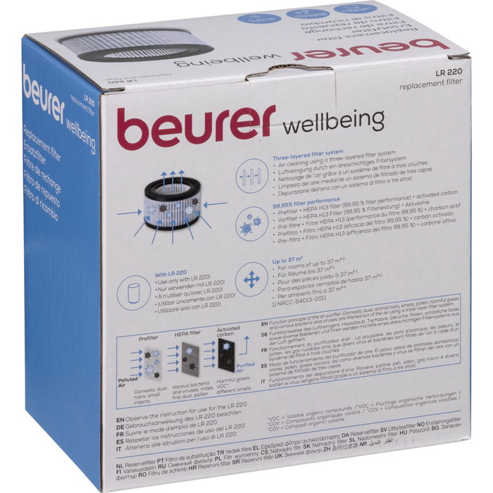 Beurer Filtre de rechange pour LR-220 Beurer Filtre de rechange pour LR-220