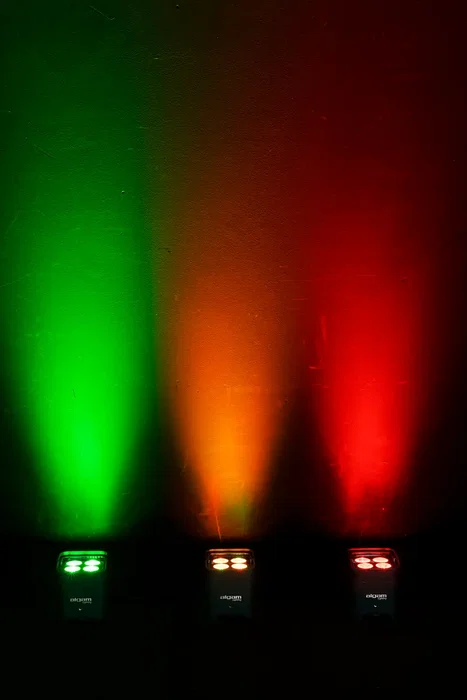 ALGAMLIGHT Projecteur LED Par 4x12W RGB IP65 avec Batterie et W-DMX