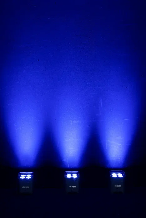 ALGAMLIGHT Projecteur LED Par 4x12W RGB IP65 avec Batterie et W-DMX