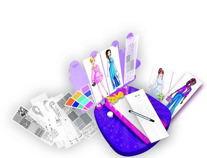 Ravensburger Jeu Fashion Designer - Crée ta Collection de Mode ! - 6 Ans et + - Espagnol, Italien, Portugais