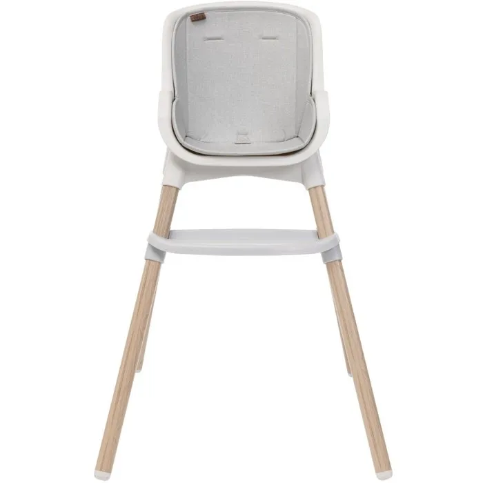 Chicco Chaise haute bébé Zest Plus - Légère, Compacte, Bois Gris