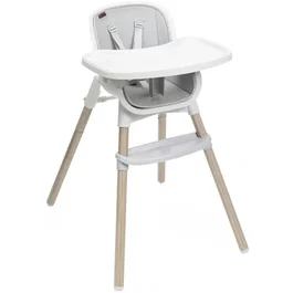 Chicco Chaise haute bébé Zest Plus - Légère, Compacte, Bois Gris
