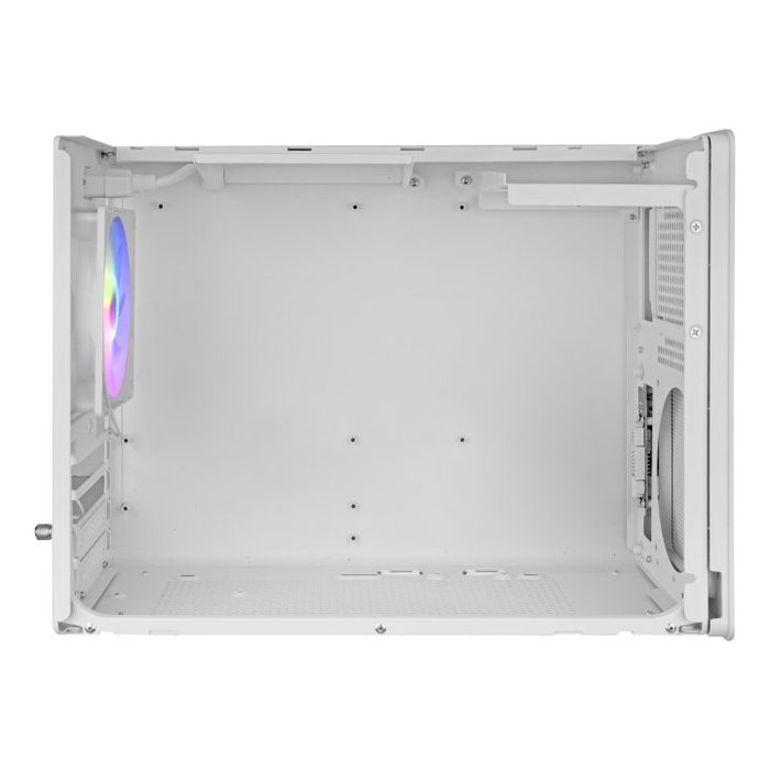 Mars Gaming MC-XPS Boîtier PC Mini Tower Blanche avec Panneau en Verre Trempé et MESH USB 3.2