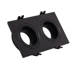 Downlight Rectangulaire Noir en Policarbonato pour 2xGU10