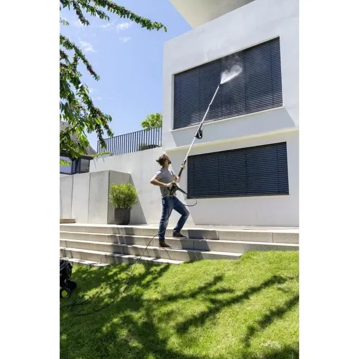 Karcher TLA 4 - Lance télescopique haute pression, longueur 4 mètres, pour nettoyage volets, toits et zones difficiles d'accès