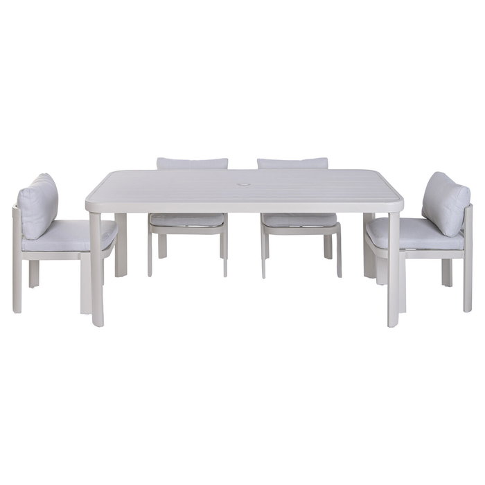 Home ESPRIT Table de Salle à Manger Crème Aluminium 182 X 105 X 77 CM