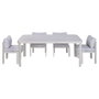 Home ESPRIT Table de Salle à Manger Crème Aluminium 182 X 105 X 77 CM