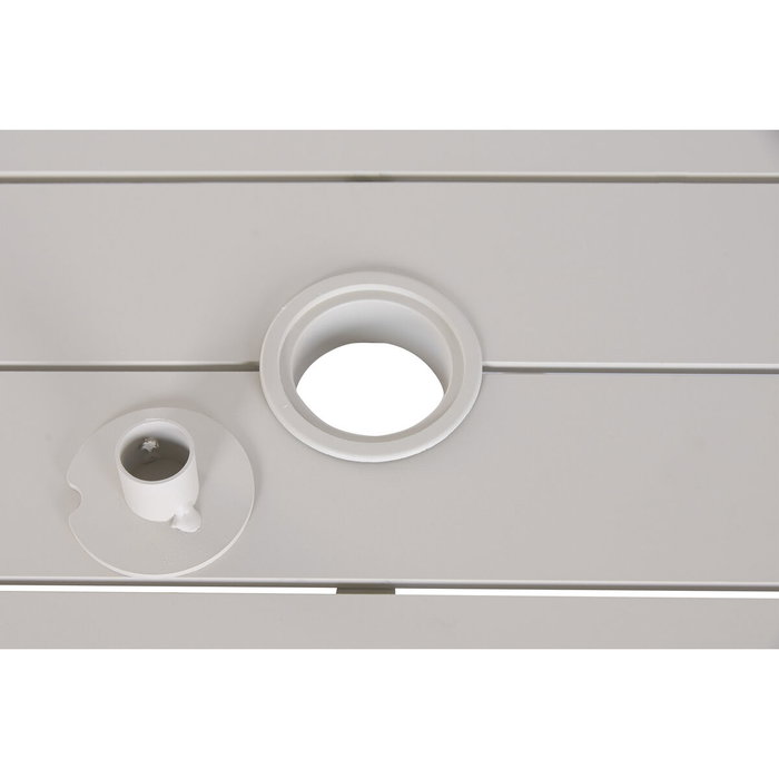 Home ESPRIT Table de Salle à Manger Crème Aluminium 182 X 105 X 77 CM
