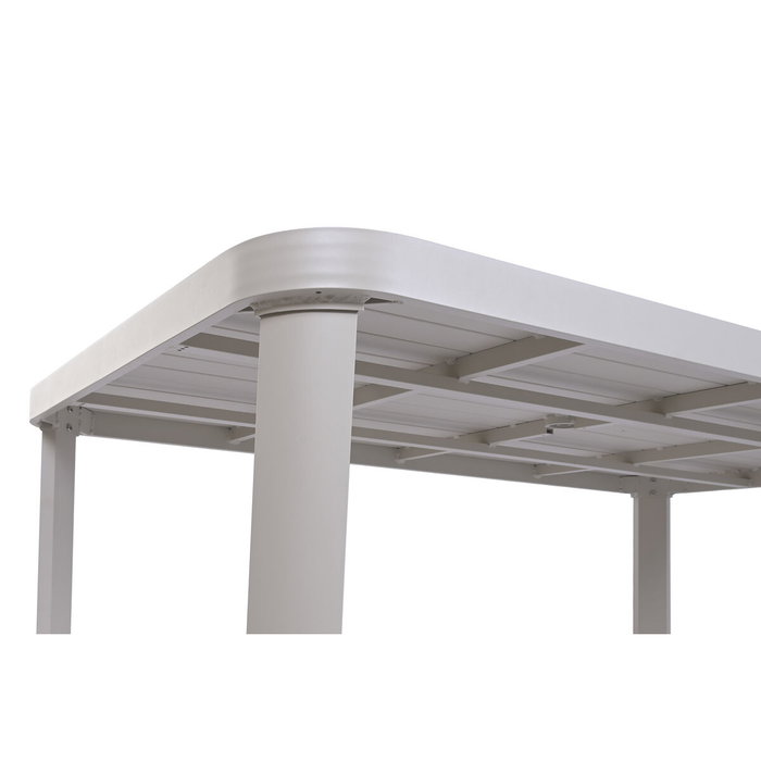Home ESPRIT Table de Salle à Manger Crème Aluminium 182 X 105 X 77 CM